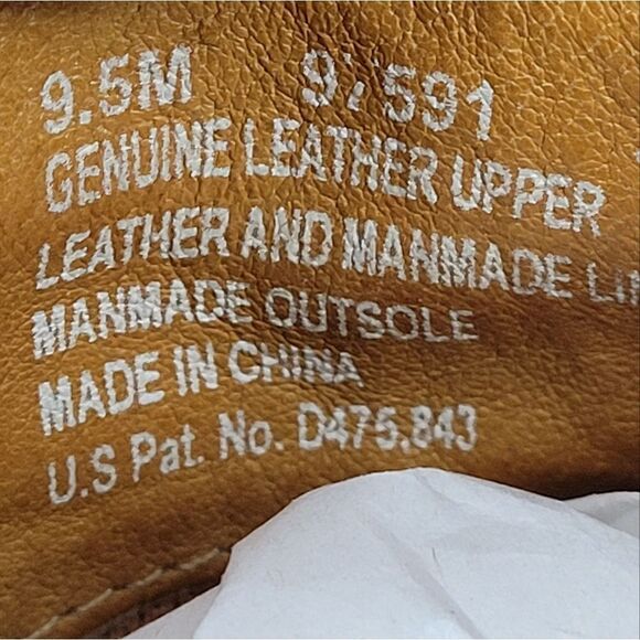 Timberland Waterproof Brown Leather Plain Toe Casual Dress Shoe Mens Size 9.5 - Picture 8 of 9